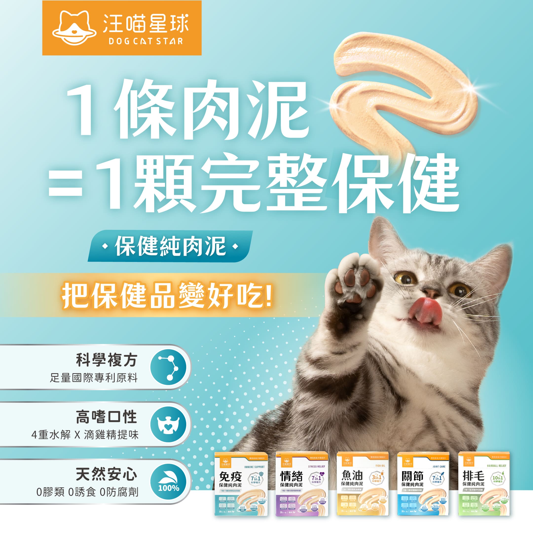 保健肉泥 貓咪肉泥 健康肉泥 天然肉泥 貓泥 機能肉泥