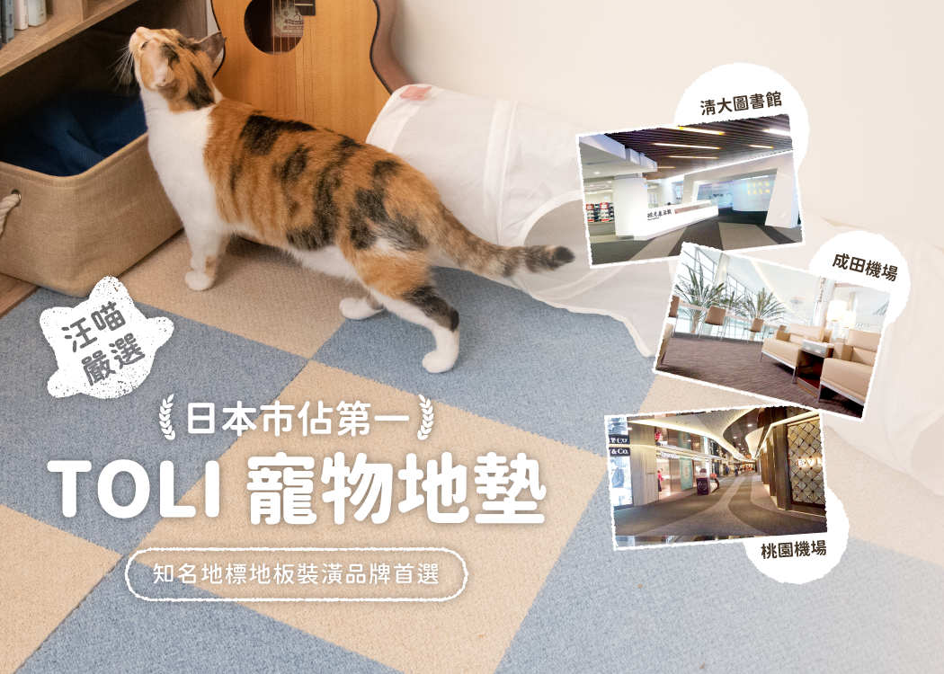 日本市佔第一!TOLI寵物地墊