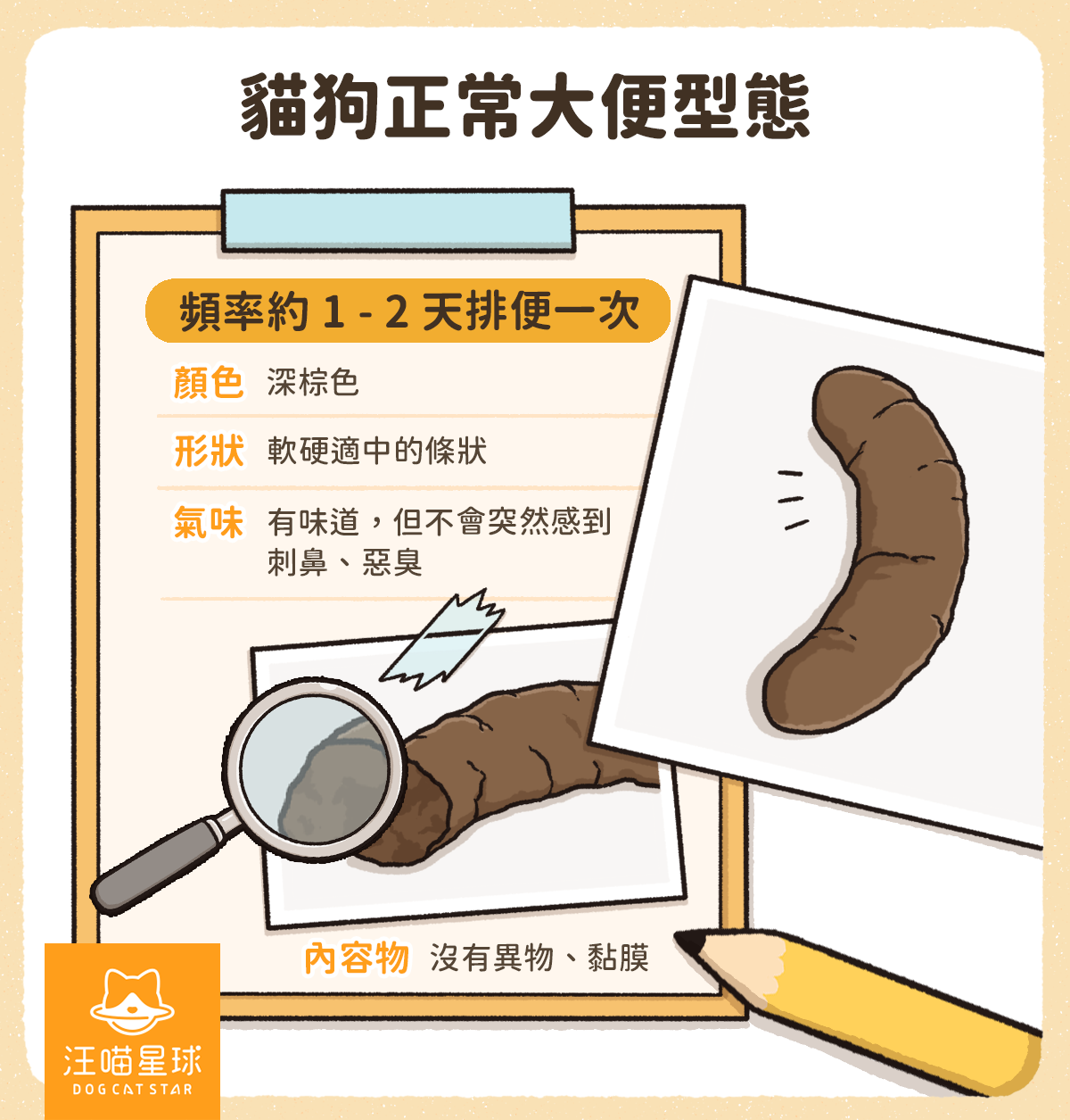 貓狗大便正常形態