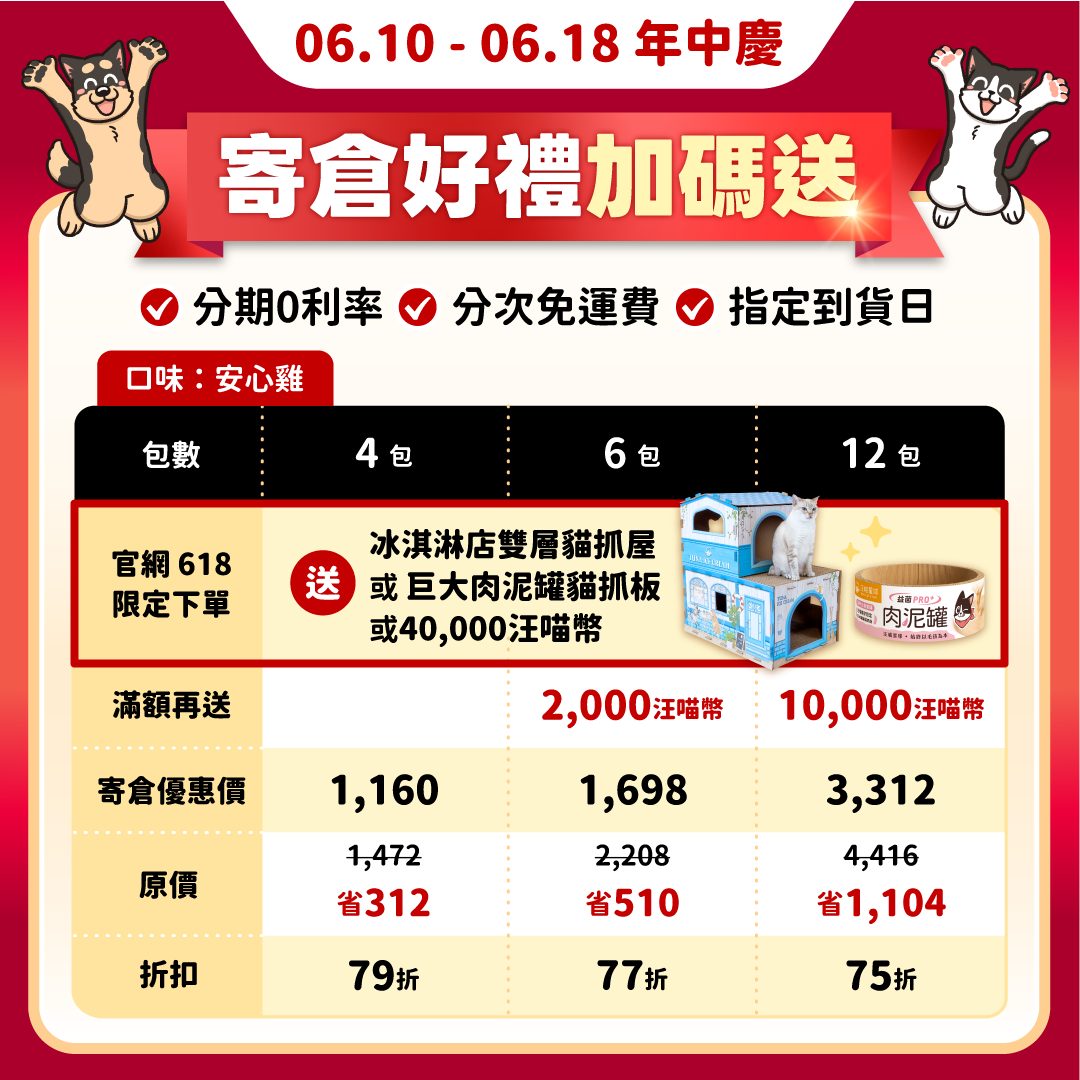 2026夏寵_寄倉優惠圖_凍乾寄倉_雞_HK