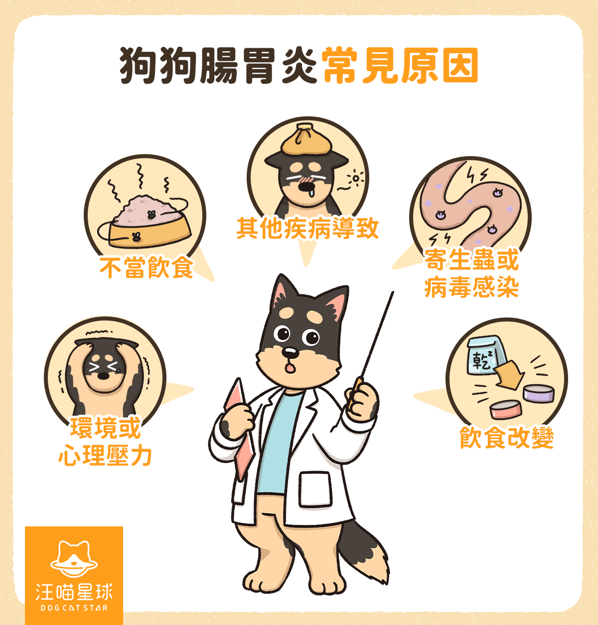 狗腸胃炎 常見原因