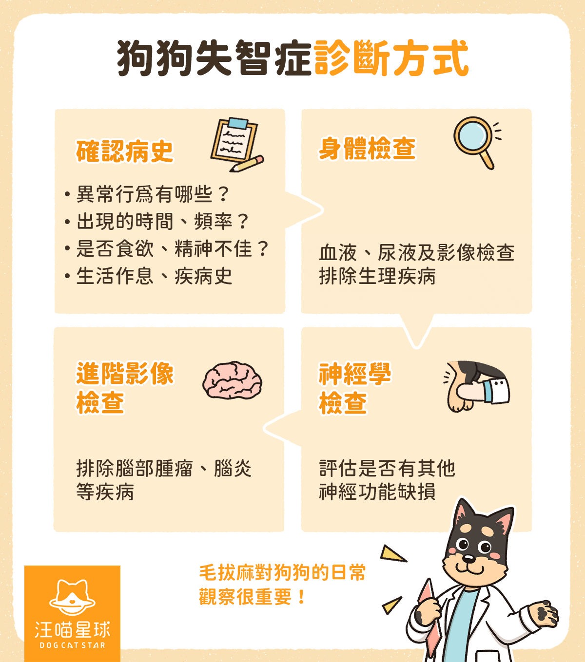 犬失智 診斷方式